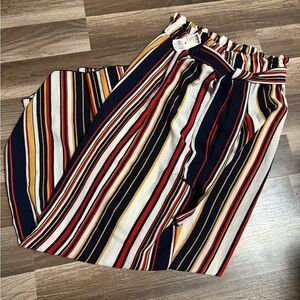 Striped Multicolor wide-leg pants